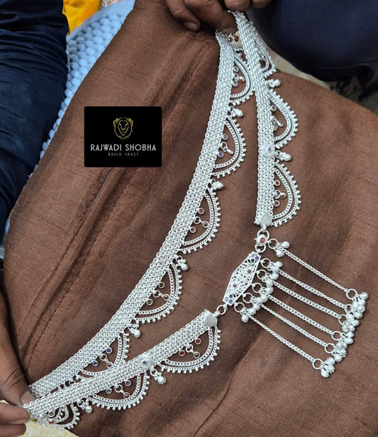 Silver-Plated Kamar Band , Beautifully complements any outfit