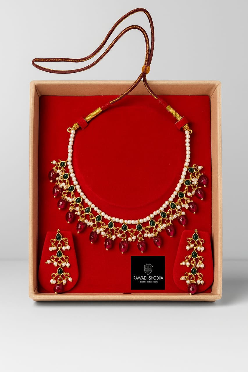 Necklace and Earrings Set, crafted from high-quality artificial jewellery.