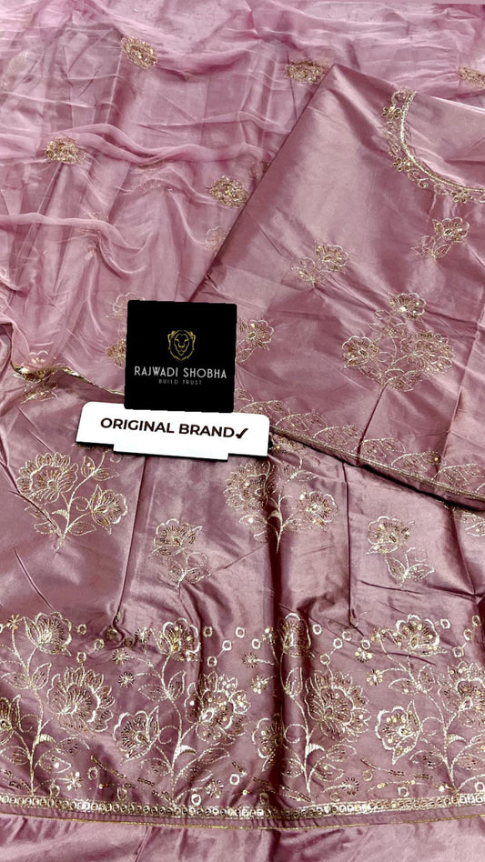 High Quality Satan π Dress ; Lehnga Taari Zari mix border work π