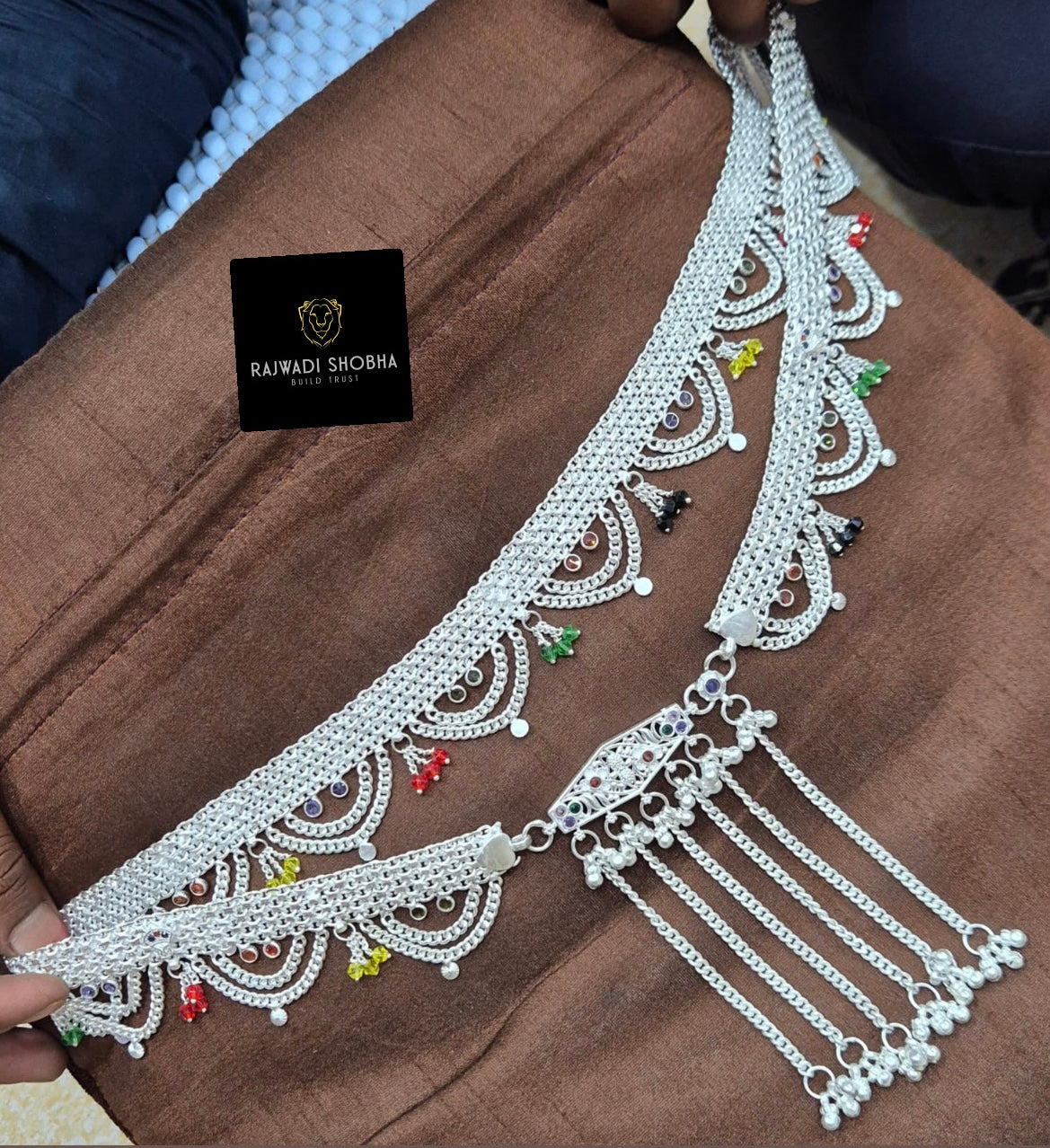 Silver-Plated Kamar Band , Beautifully complements any outfit