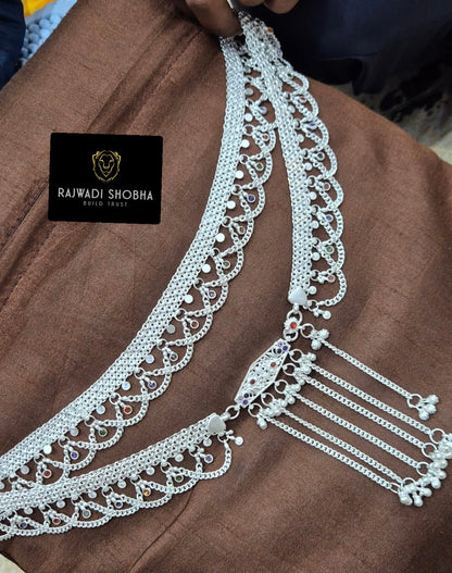 Silver-Plated Kamar Band , Beautifully complements any outfit