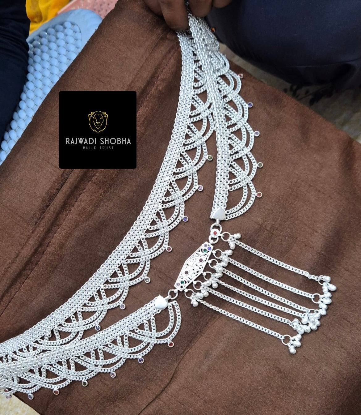 Silver-Plated Kamar Band , Beautifully complements any outfit