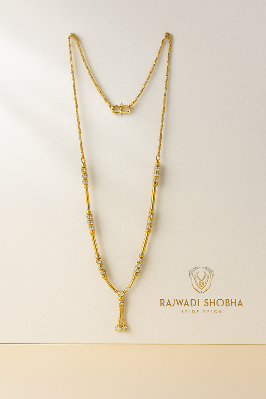 Gold plated chain necklace