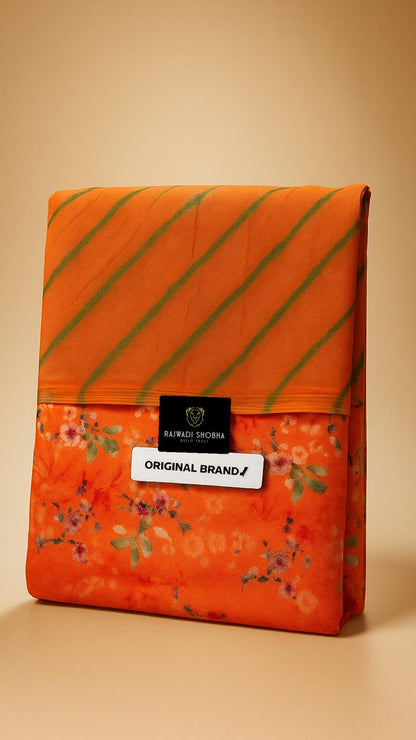 New beautiful 😍 dress ❤🔥  All over High quality jecurd fabric with digital print 🔥  With matching lehriya sarbti pot odhna full size 😍