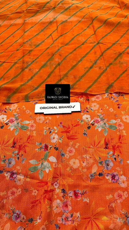 New beautiful 😍 dress ❤🔥  All over High quality jecurd fabric with digital print 🔥  With matching lehriya sarbti pot odhna full size 😍