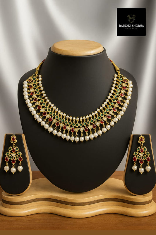 Necklace and Earrings Set, crafted from high-quality artificial jewellery.