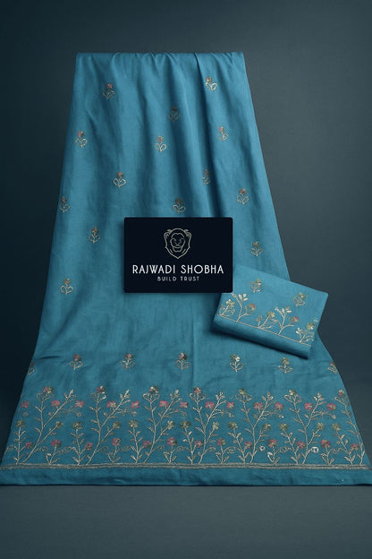 Lehnga beautiful ,Taari zari , multi colour dhaga border work , high chanderi cotton fabric