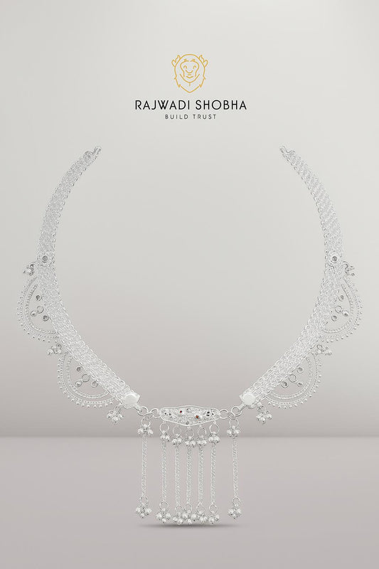 Silver-Plated Kamar Band , Beautifully complements any outfit